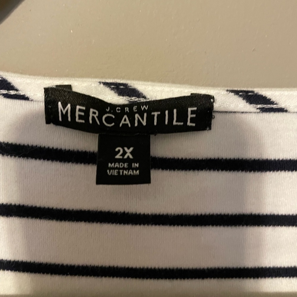 J. Crew Mercantile flared sleeve striped top - Picture 4 of 5